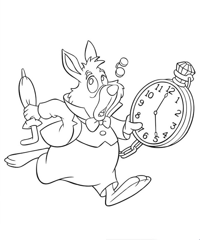 immagine Il coniglio con un orologio
