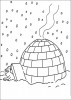 Un igloo sotto la neve
