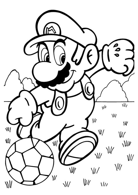 immagine Super Mario gioca a calcio
