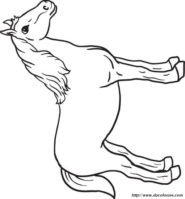 immagine Colorare un cavallo amichevole
