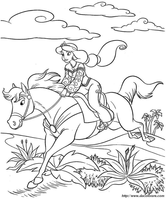 immagine Esmeralda sul suo cavallo