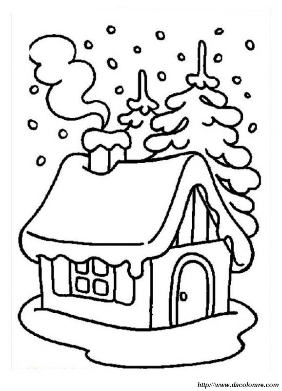 immagine Piccola casa nella neve