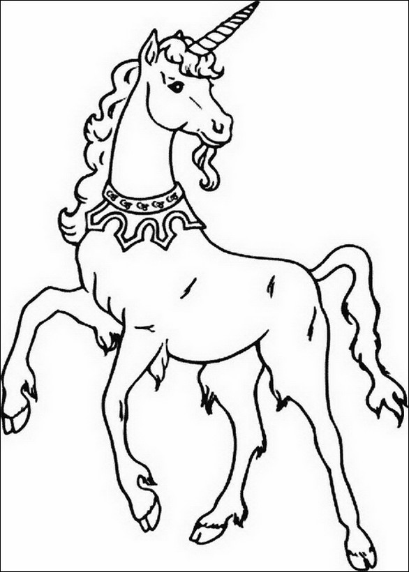 immagine Un unicorno con una collana
