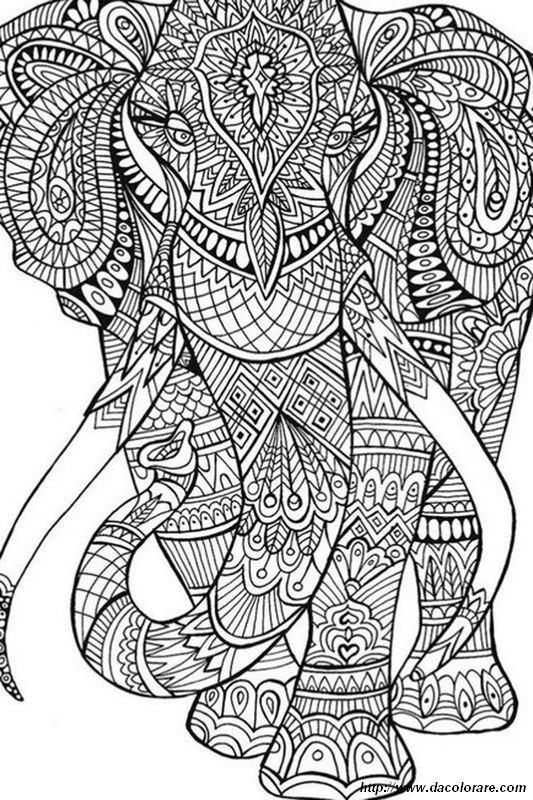 immagine Elefante o Mammut da colorare