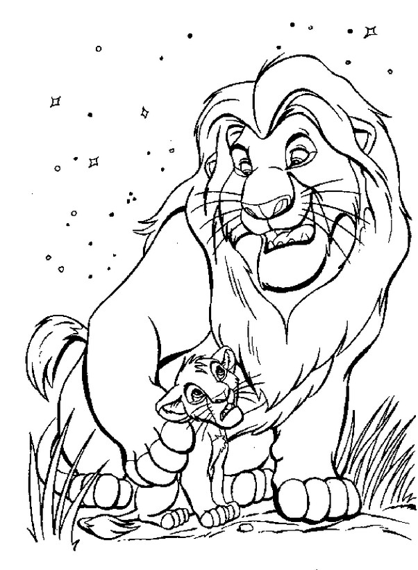 immagine Mufasa con suo figlio