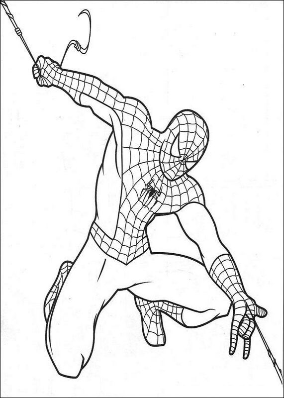 immagine Il bellissimo Spiderman da colorare
