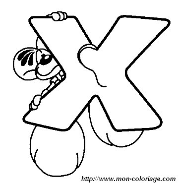 immagine alfabeto diddl x