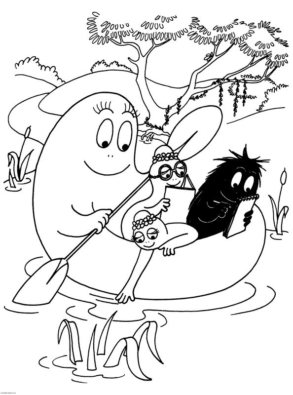 immagine Barbapapa con i suoi tre figli