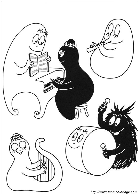 immagine barbapapa musica