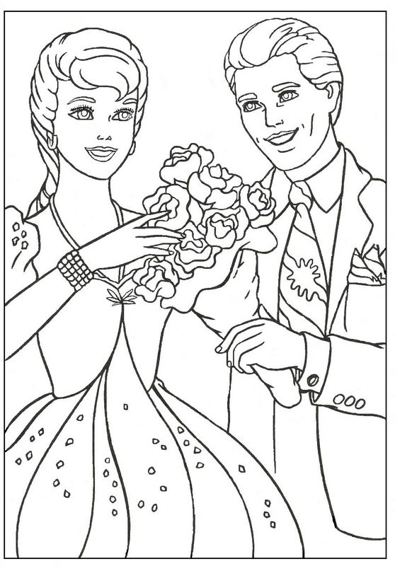 immagine Ken offre un bouquet di fiori
