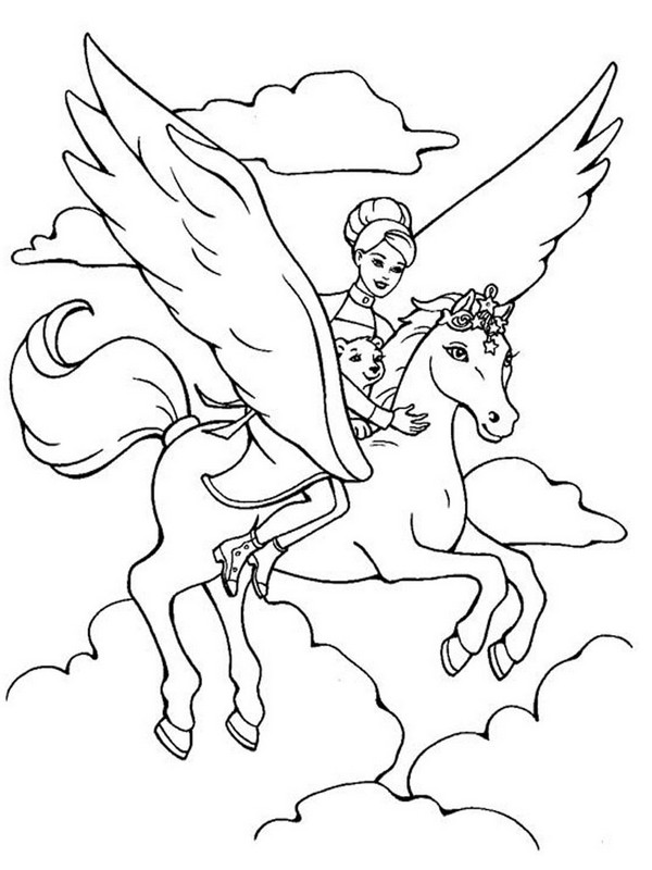 immagine con pegasus nel cielo