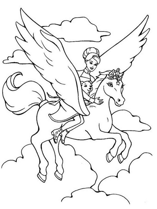 immagine con pegasus nel cielo