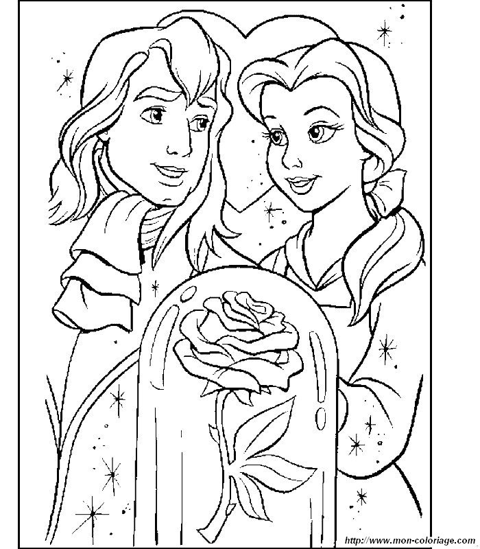 Disegni La Bella E La Bestia Colorati