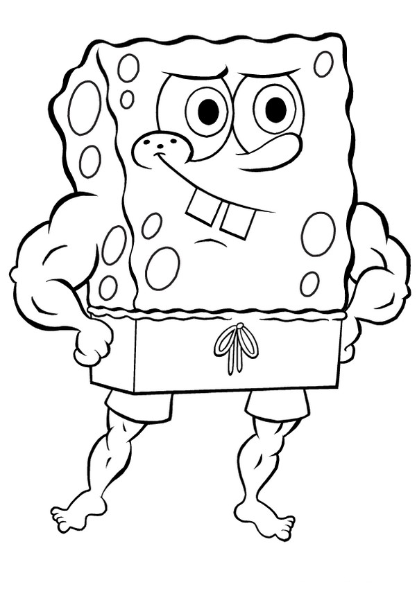 immagine Spongebob molto muscoloso