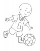 Bambino che gioca al calcio