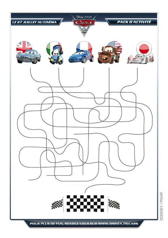 immagine Labirinto cars disney