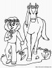 bambina con un cavallo