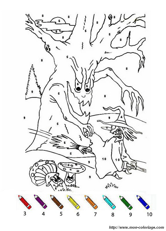immagine perfida strega e un albero