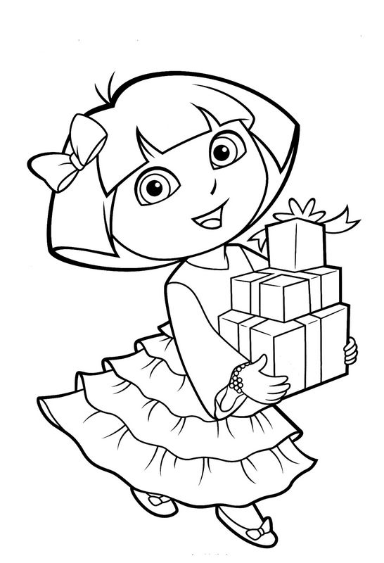 immagine Dora e i suoi regali di Natale