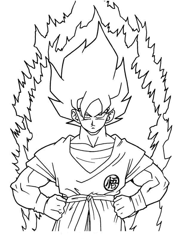 immagine Son Goku con la sua trasformazione