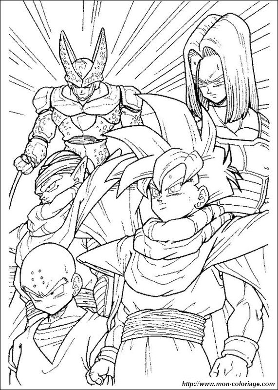 Download Colorare Dragon Ball Z, disegno dbz saga cell