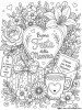 Un disegno floreale pieno di amore per mamma