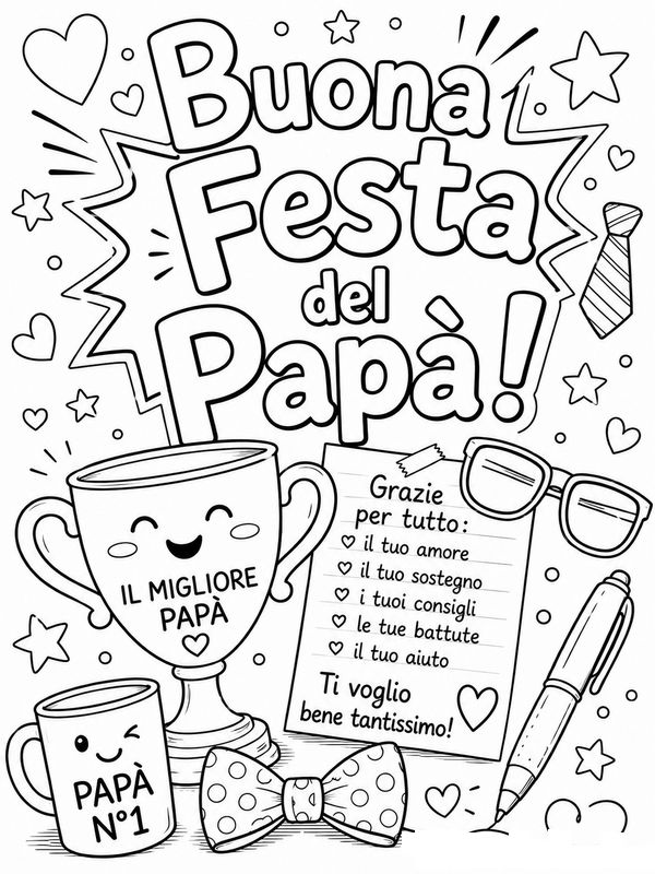immagine Celebrato come un superpapa dai suoi figli riconoscenti
