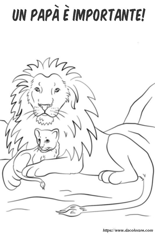 immagine Il re leone e suo figlio