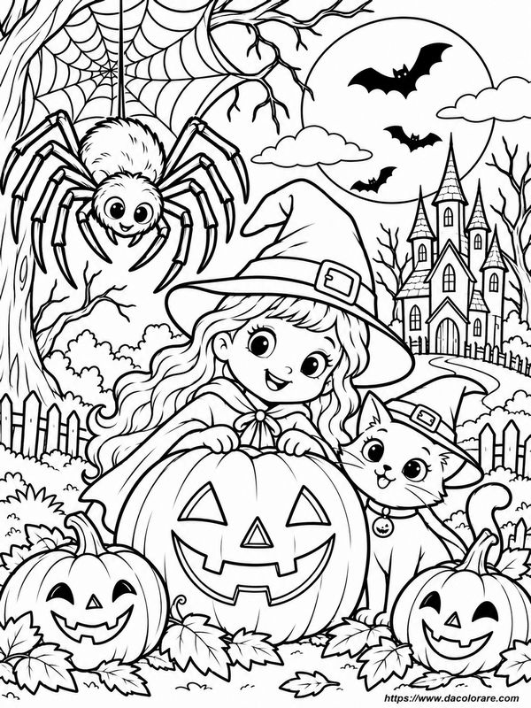 immagine Una gigantesca ragnatela decorava la casa per Halloween
