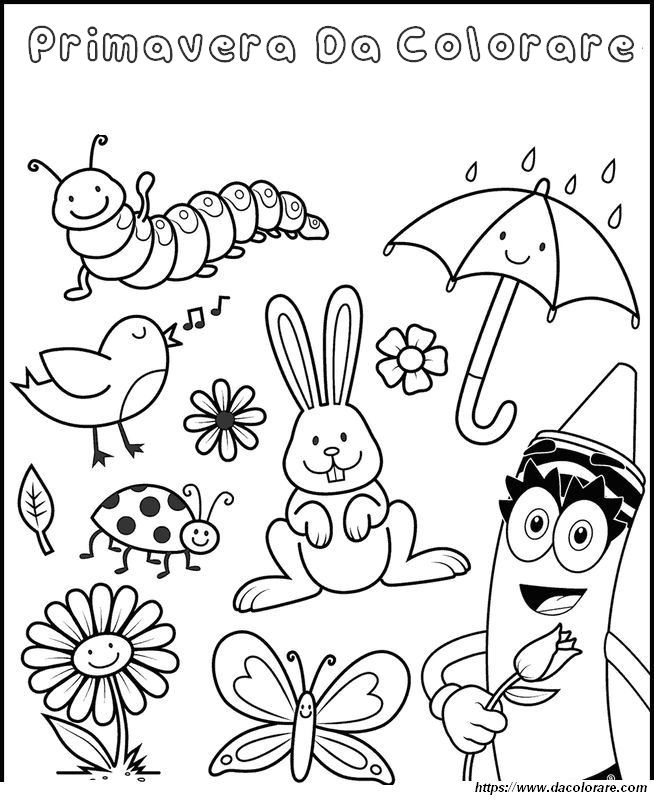 immagine Ho disegnato gli animali e i fiori che le piacciono