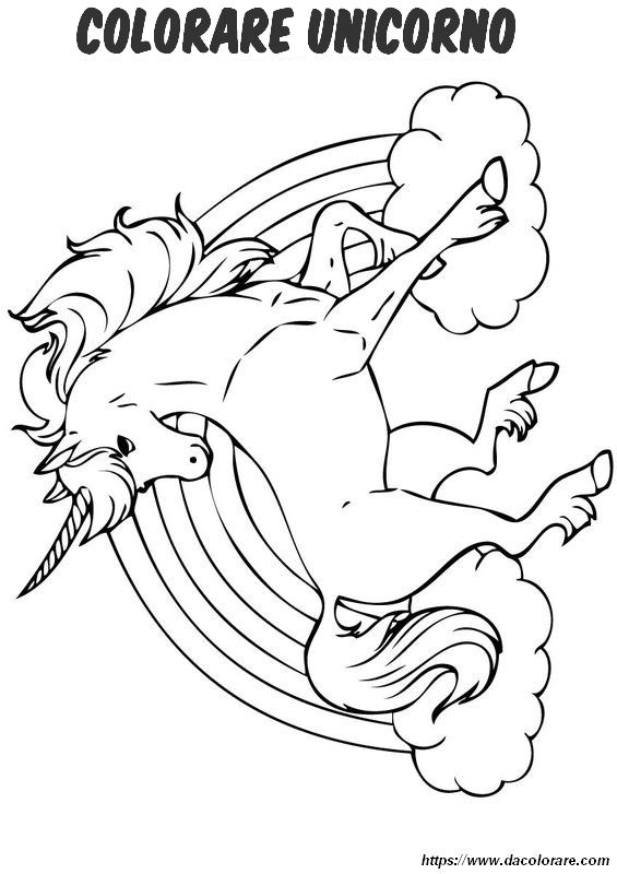 immagine Un unicorno che vive sulle nuvole