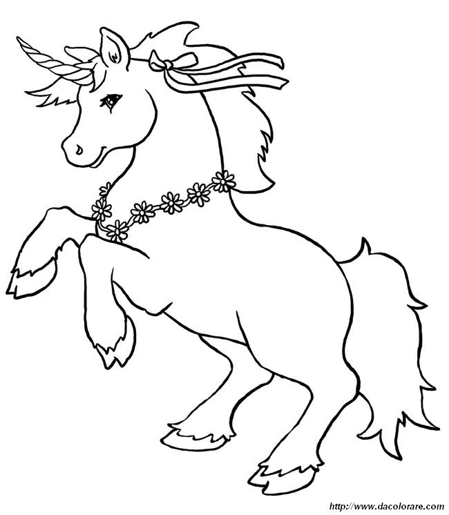 immagine Unicorno con una bella collana