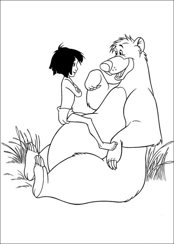 immagine Baloo con Mowgli