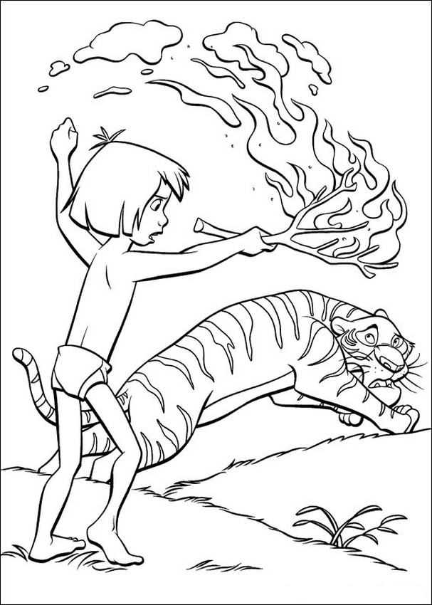 immagine Shere Khan ha paura del fuoco