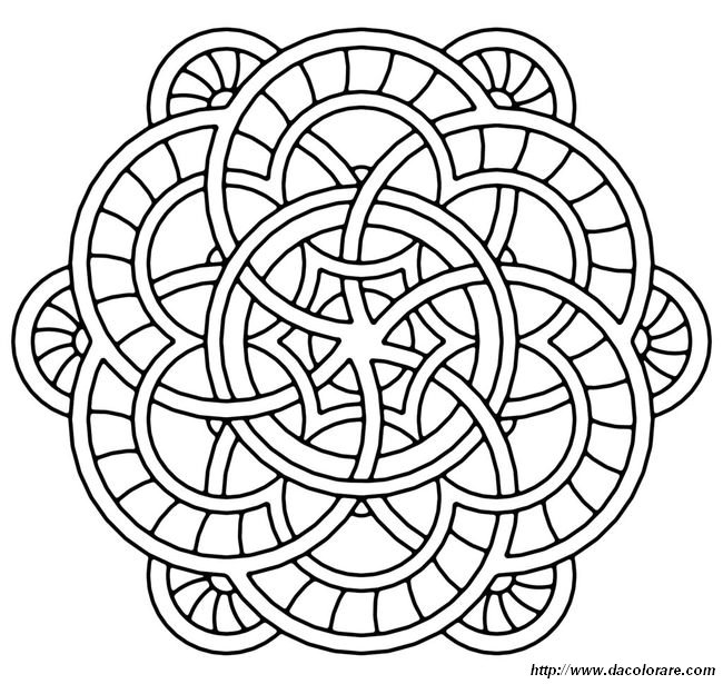 immagine Mandala con molti cerchi