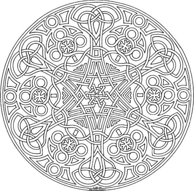 Colorare Mandala, disegno Mandala da stampare