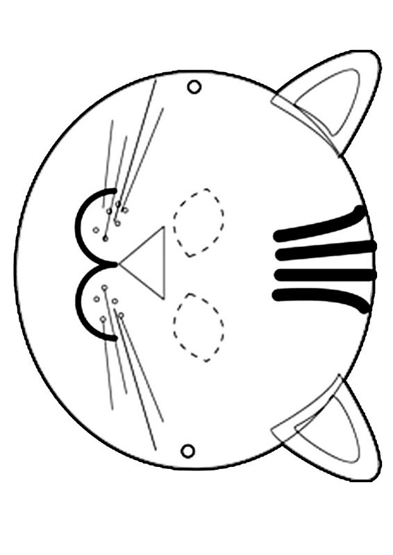 immagine Una maschera amichevole del gattino