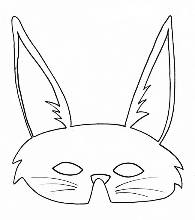 immagine Una maschera di grazioso coniglio