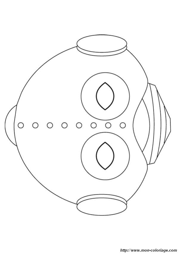 Colorare Disegni Da Ritagliare Disegno Robot Maschera