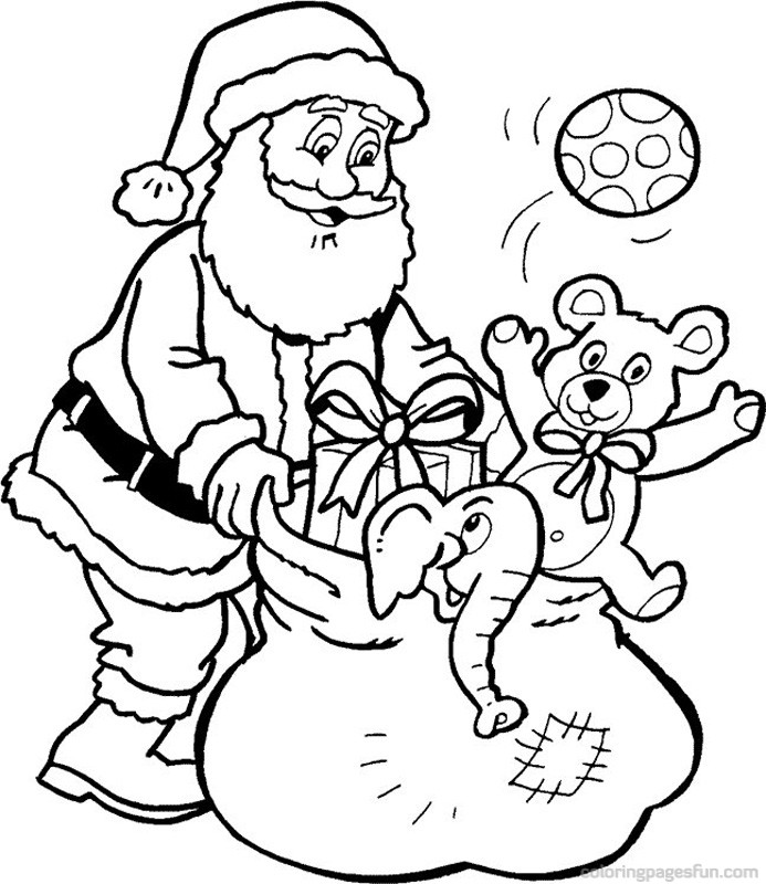 immagine Babbo Natale con tanti doni
