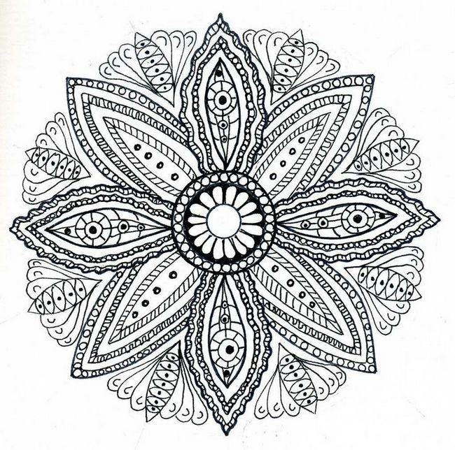 Colorare Per adulti, disegno Mandala per adulto da colorare