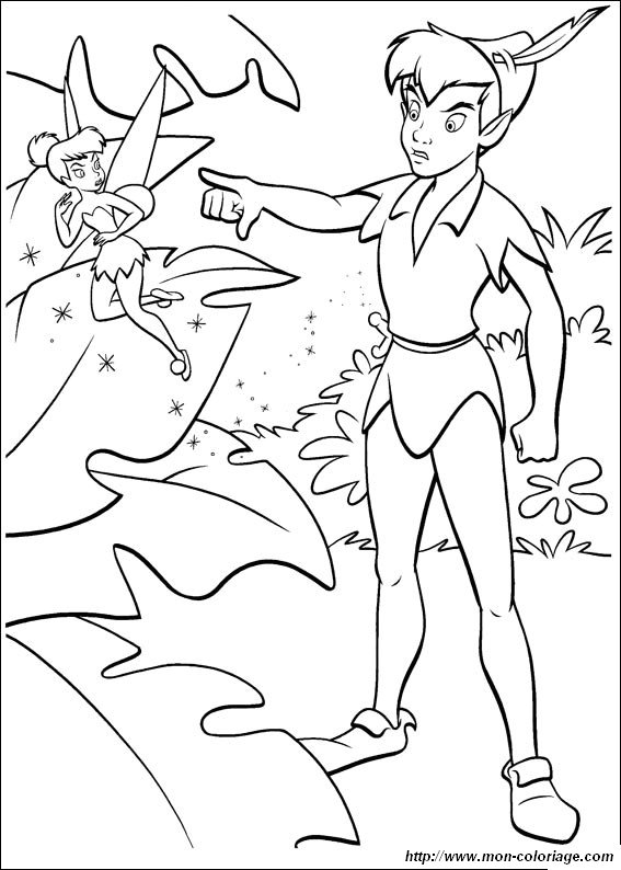 immagine coloriage peter pan 4662