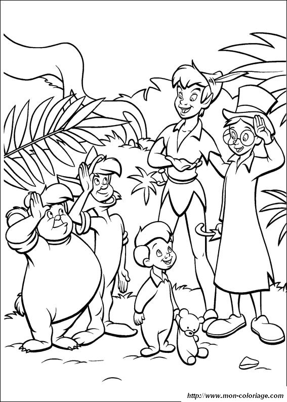 immagine coloriage peter pan 4663