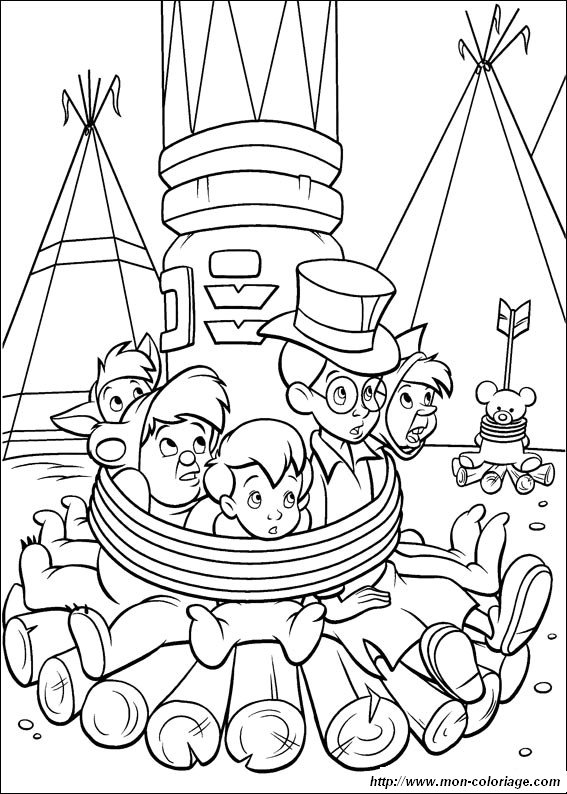 immagine coloriage peter pan 4664