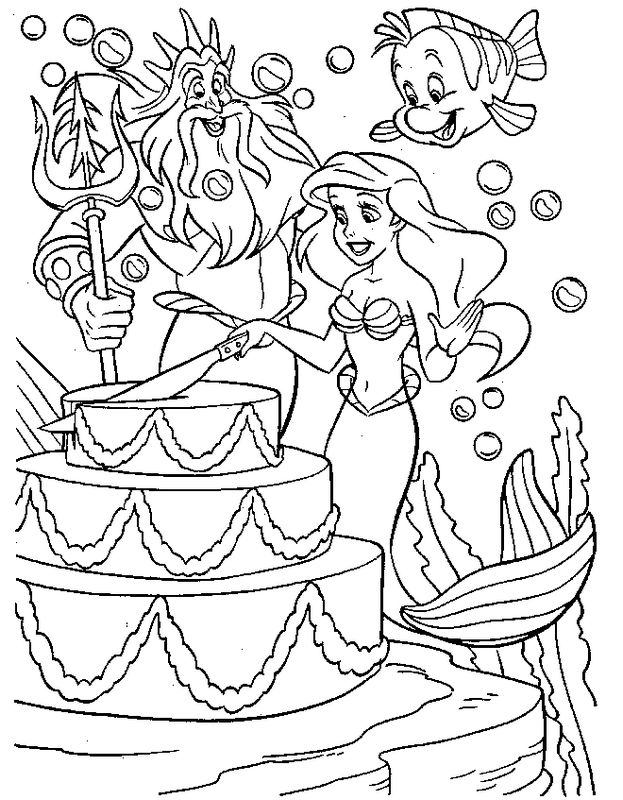immagine La grande torta di compleanno di Ariel