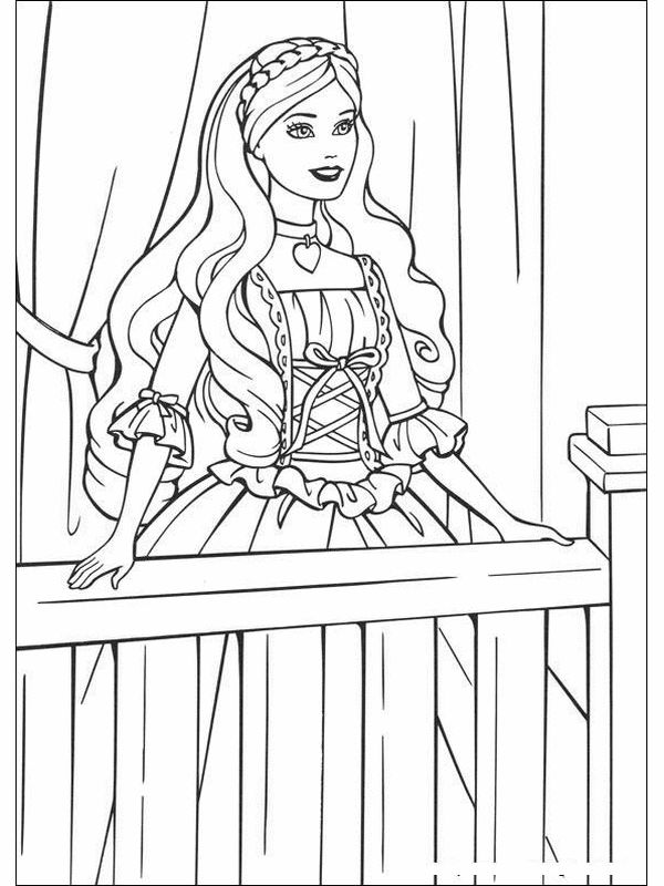 immagine Barbie sul suo balcone