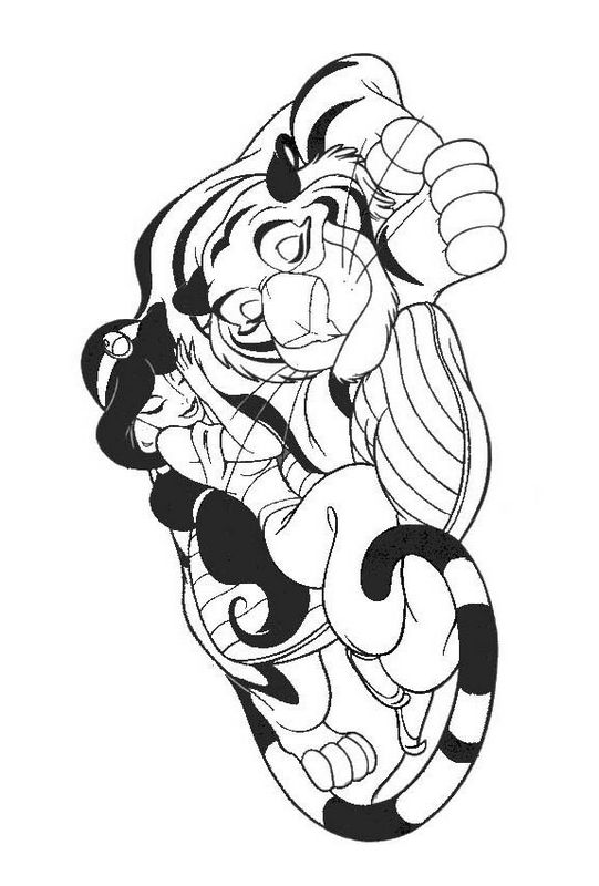 immagine Jasmine con il suo amico la tigre