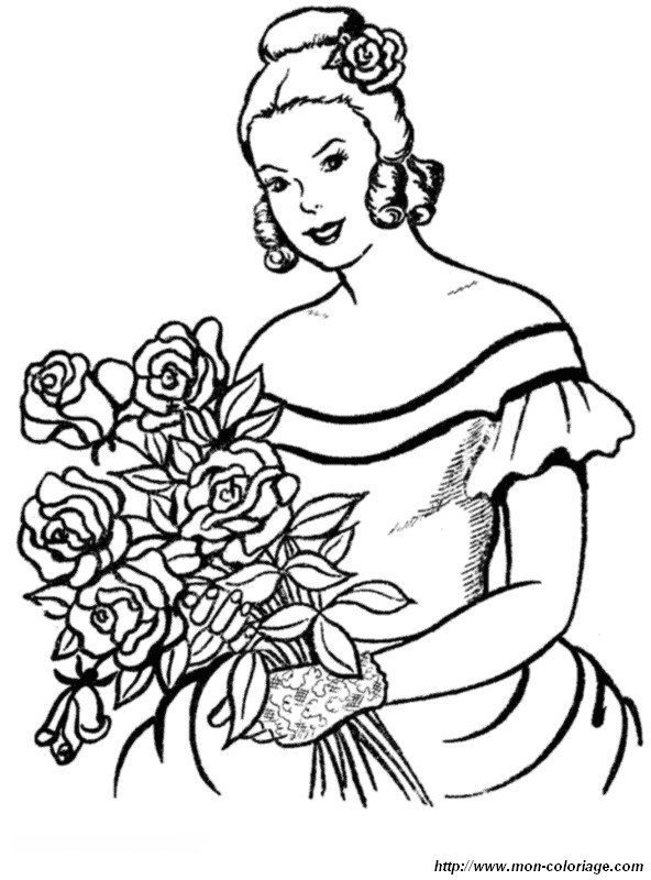 immagine principessa con fiori