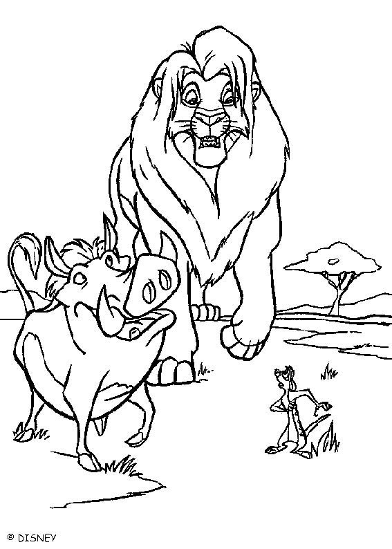 immagine disegni il re leone