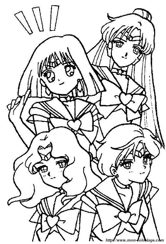 immagine quattro eroine sailor moon